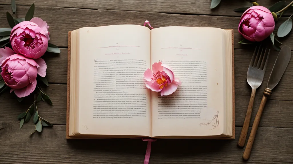 Moleskine-Tagebuch mit gepresster rosa Pfingstrose – Alltagsspiritualität und Trauerarbeit einer Floristin festgehalten