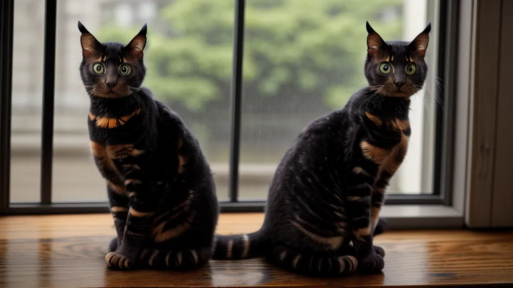 Schildpattfarbene Katze auf einem Fensterbrett in Bremen &ndash; ein alltäglicher Ort, der zum eigenen Kraftort wird