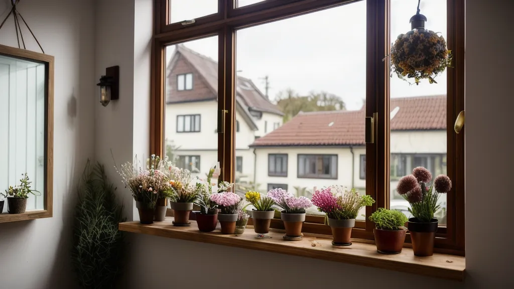 Floristenschere liegt neben einem Pfingstrosenblatt auf dem Boden – ein Moment des Innehaltens während der spirituellen Ausbildung