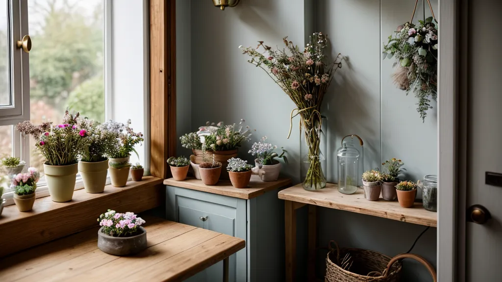 Warum strukturierte spirituelle Ausbildung mir mehr Halt gibt als nur Intuition – Anemonen auf dem Bindetisch im Blumenladen im Bremer Viertel