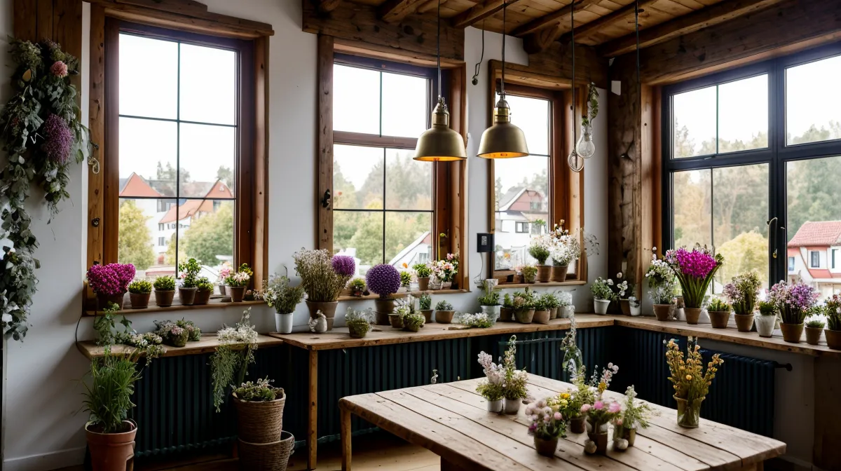 Floristin arbeitet an spiritueller Entwicklung und Abgrenzung lernen im Power of Love Programm